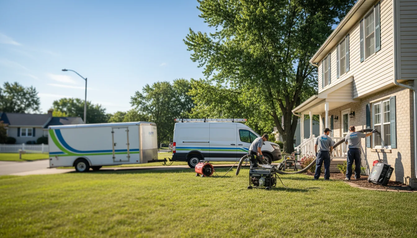 Flooded Basement Restoration And Cleanup With Repair in Alvada, OH near me